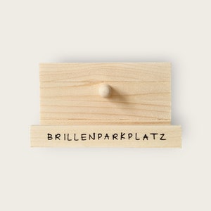 Brillenparkplatz aus Eichen oder Fichtenholz, Brillenständer, Brillenschutz, Geschenk, Mitbringsel, Büro, Zuhause, Brillenablage, Schutz Bild 2