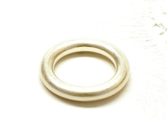 Ring round silver, strong width, Pur