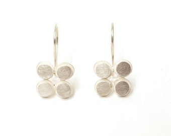 Silver Earrings Clover