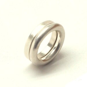 2er Set Ringe, Silber Bild 4