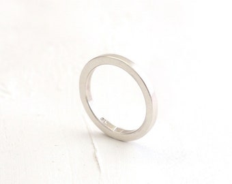 Silver ring Clear, narrower model