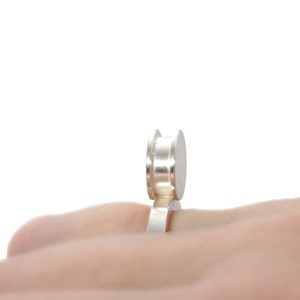 Ring of modern silver jewelry, Sola 2 image 4