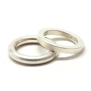 2er Set Ringe, Silber Bild 2