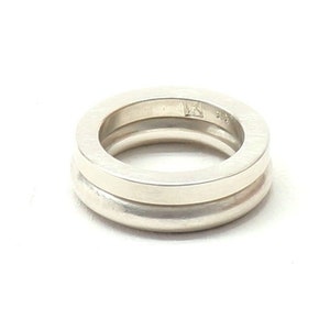 2er Set Ringe, Silber Bild 1