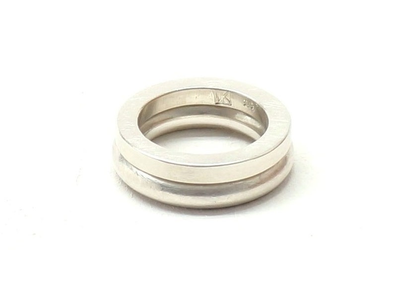 2er Set Ringe, Silber Bild 1