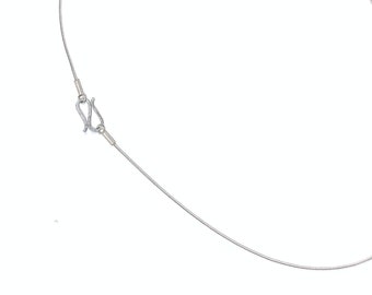 delicate foxtail chain 1 mm - hook closure