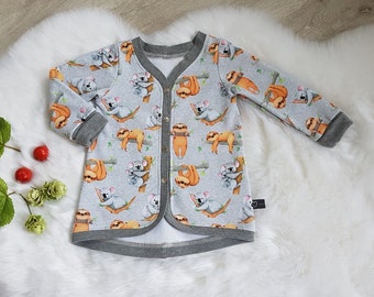 Cardigan, Shirt mit Knopfdruckleiste,  Mädchensweater, Größe 62-128