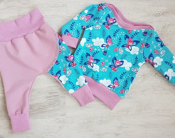 Langarmshirt mit Pumphose Einzel oder als Set Kind Baby