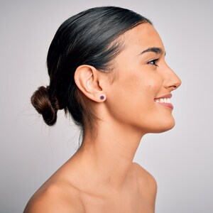 Pentagon Acrylic Stud Earrings in three colors