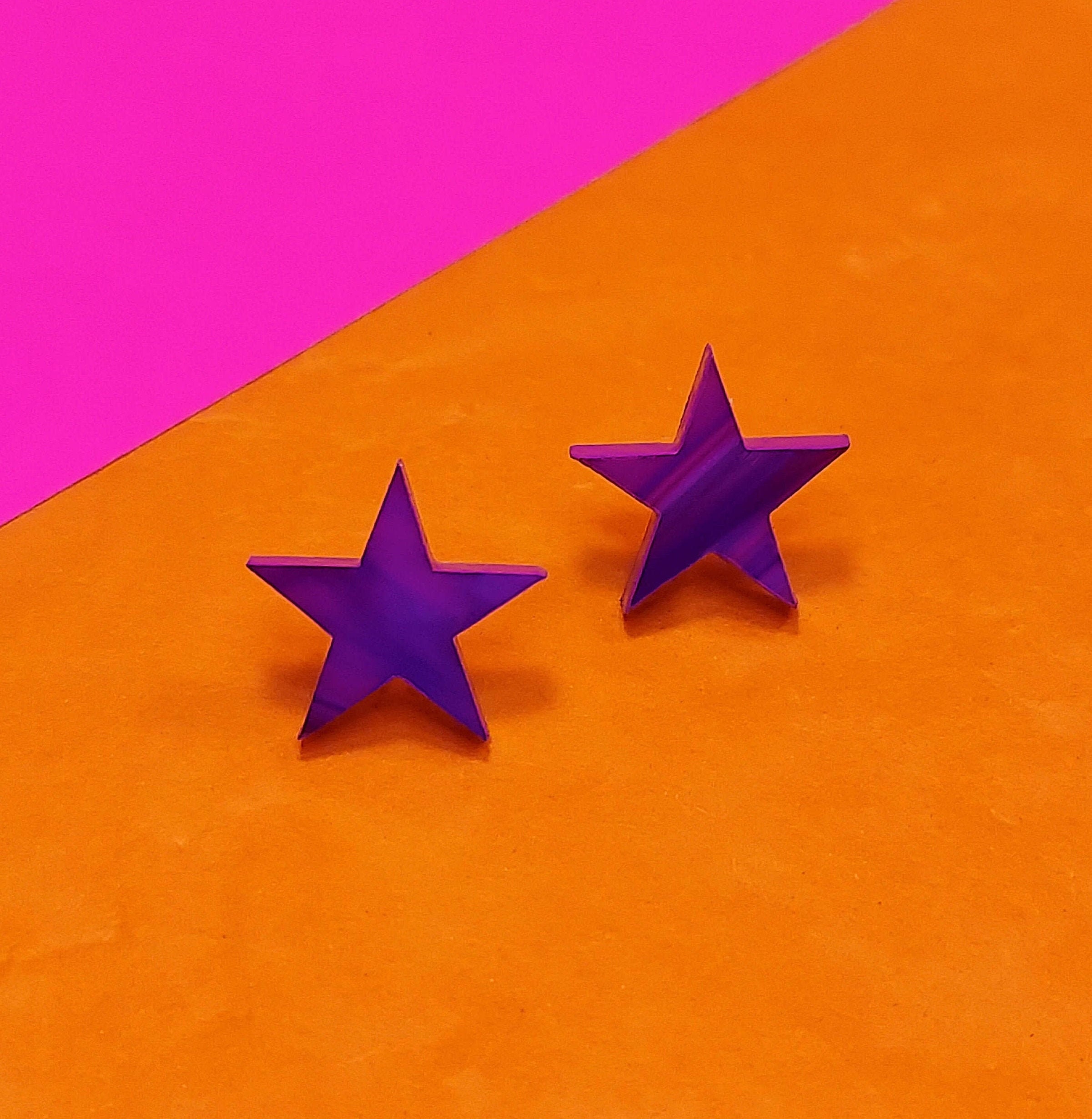 FIVE-ARMED STAR, acrylic studs