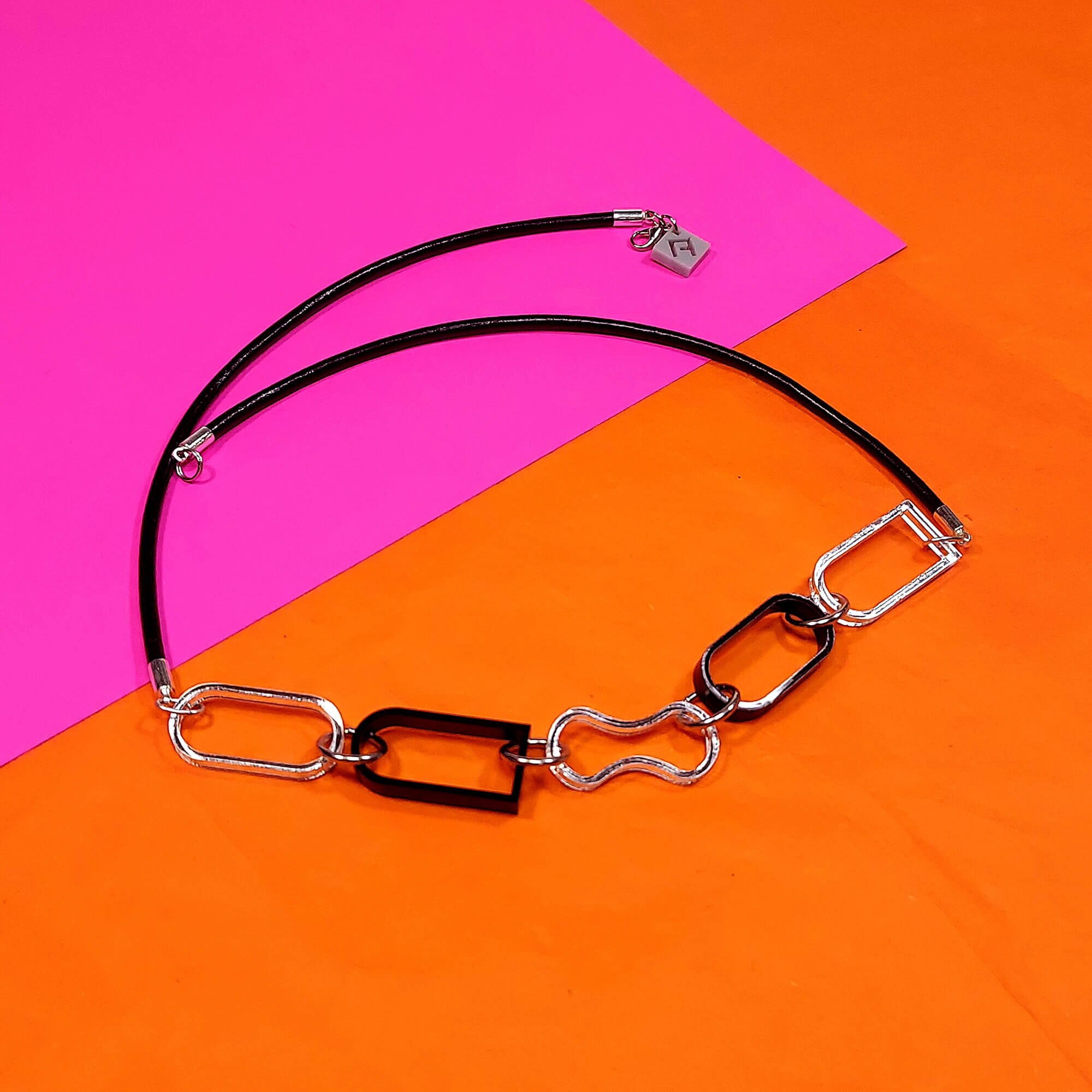 Link Necklace Plastic Necklace Plastic Jewelry Abstract Etsy Singapore