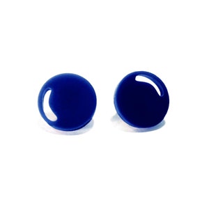 BUBBLE GUM. Stud Earrings Blue