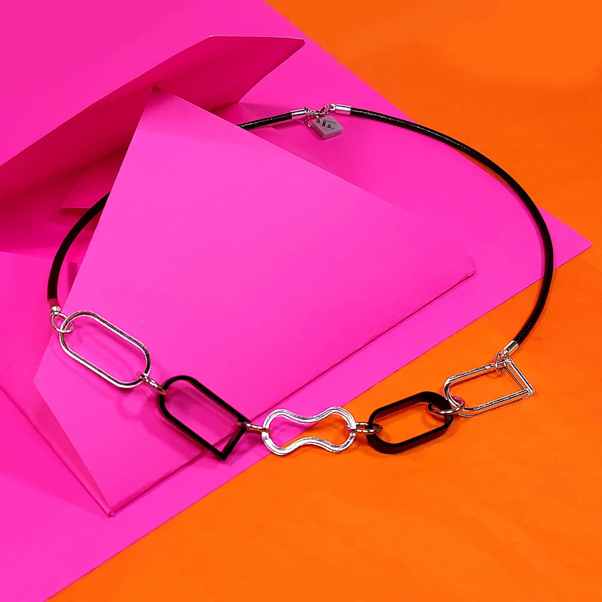 Link Necklace Plastic Necklace Plastic Jewelry Abstract Etsy