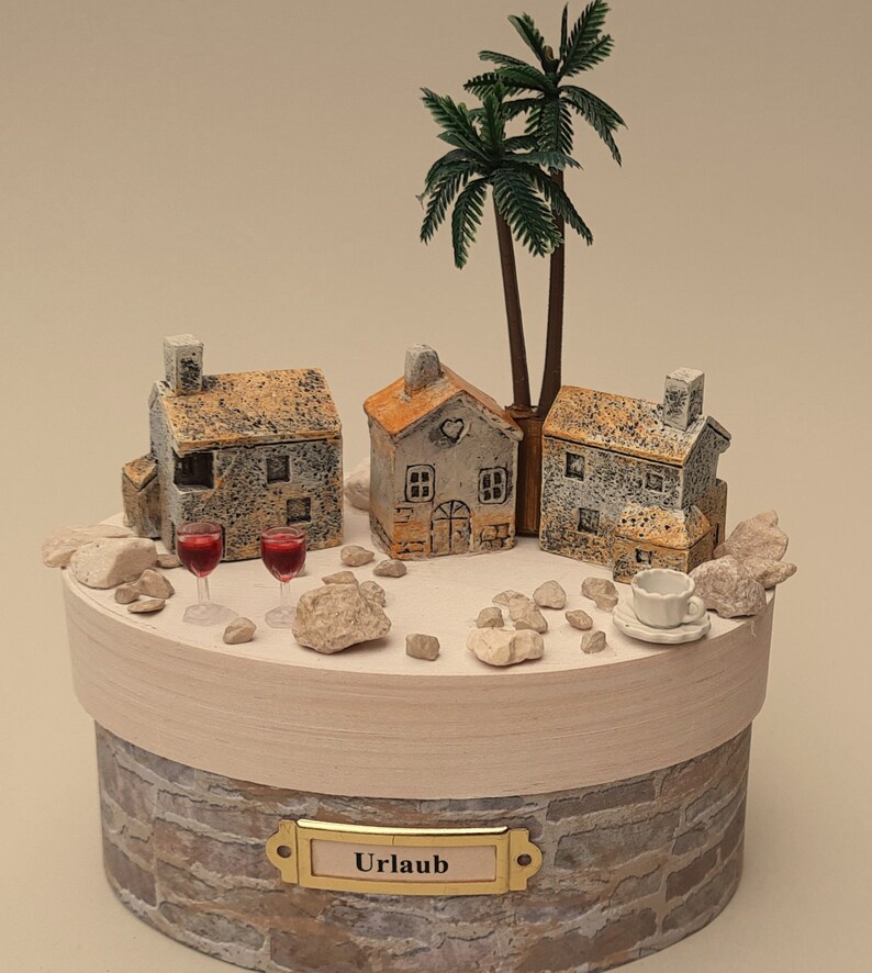 Urlaub Reisen Reisekasse Geschenkbox Miniatur Bild 1