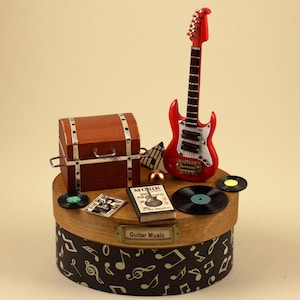 E-Gitarre Miniatur Geschenkbox für Musiker, Geldgeschenk