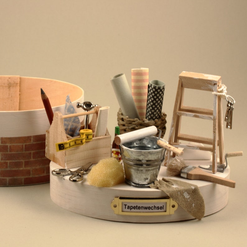 Tapetenwechsel Umzug Renovierung Hausbau Handwerker Geschenkbox Bild 4