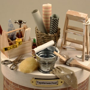 Tapetenwechsel Umzug Renovierung Hausbau Handwerker Geschenkbox Bild 3