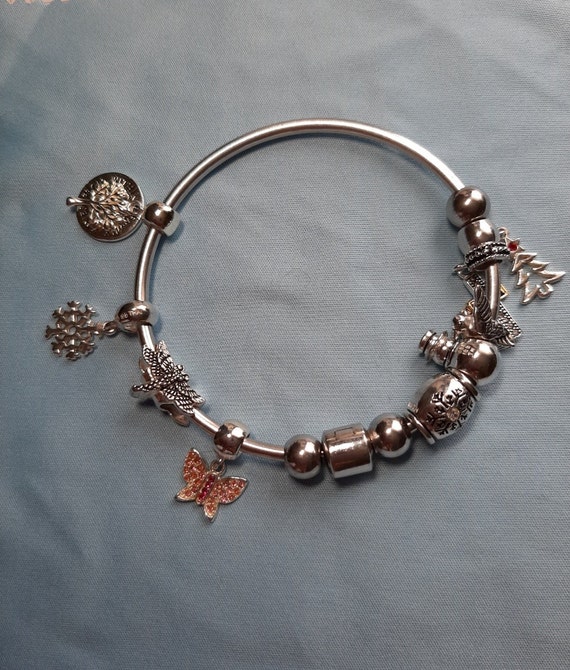 Sterling Silver Pandora Style Bracelet