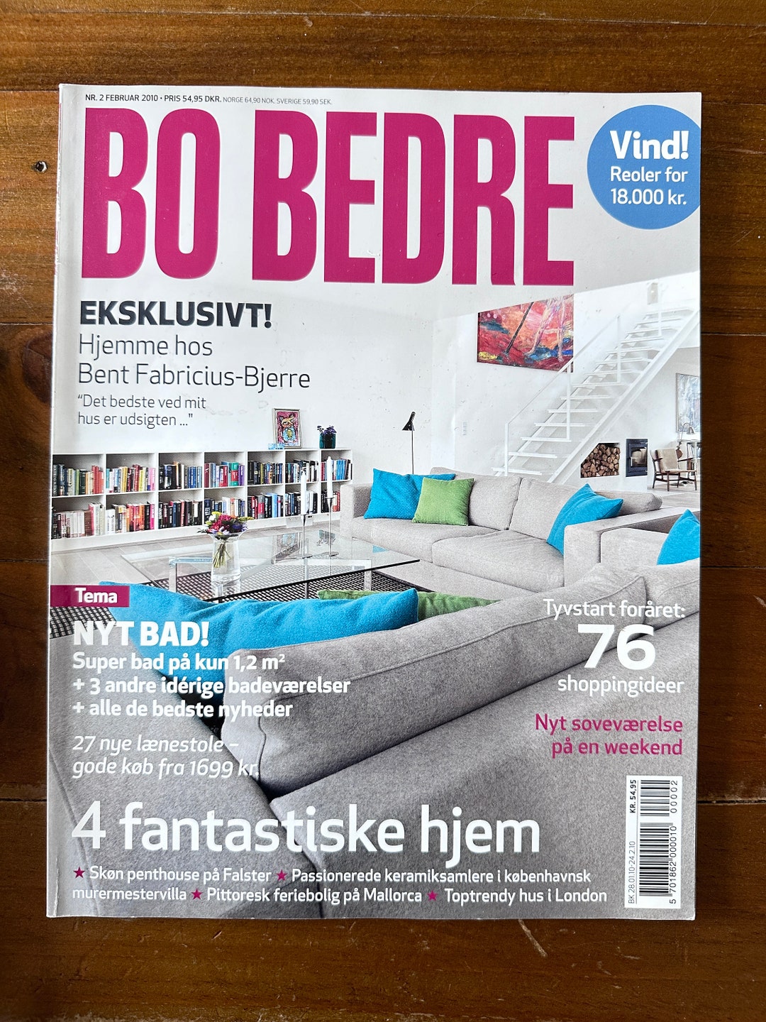 Bo Bedre Interior Design Magazine From Denmark 2-2010 - Etsy