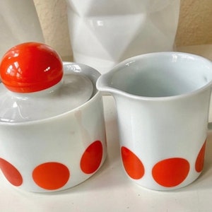 Milk and sugar set from the 70s and 60s, great DECOR shield image 1