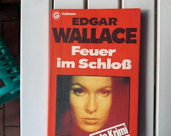 Edgar Wallace the red crime novels Goldmannverlag 80s Feuer im Schloss TB