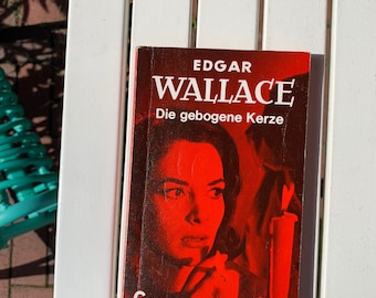Edgar Wallace die roten Krimis Goldmannverlag 60er Jahre Die gebogene Kerze TB