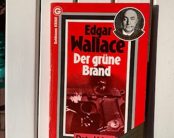 Edgar Wallace the red thrillers Goldmannverlag 80s The green fire TB