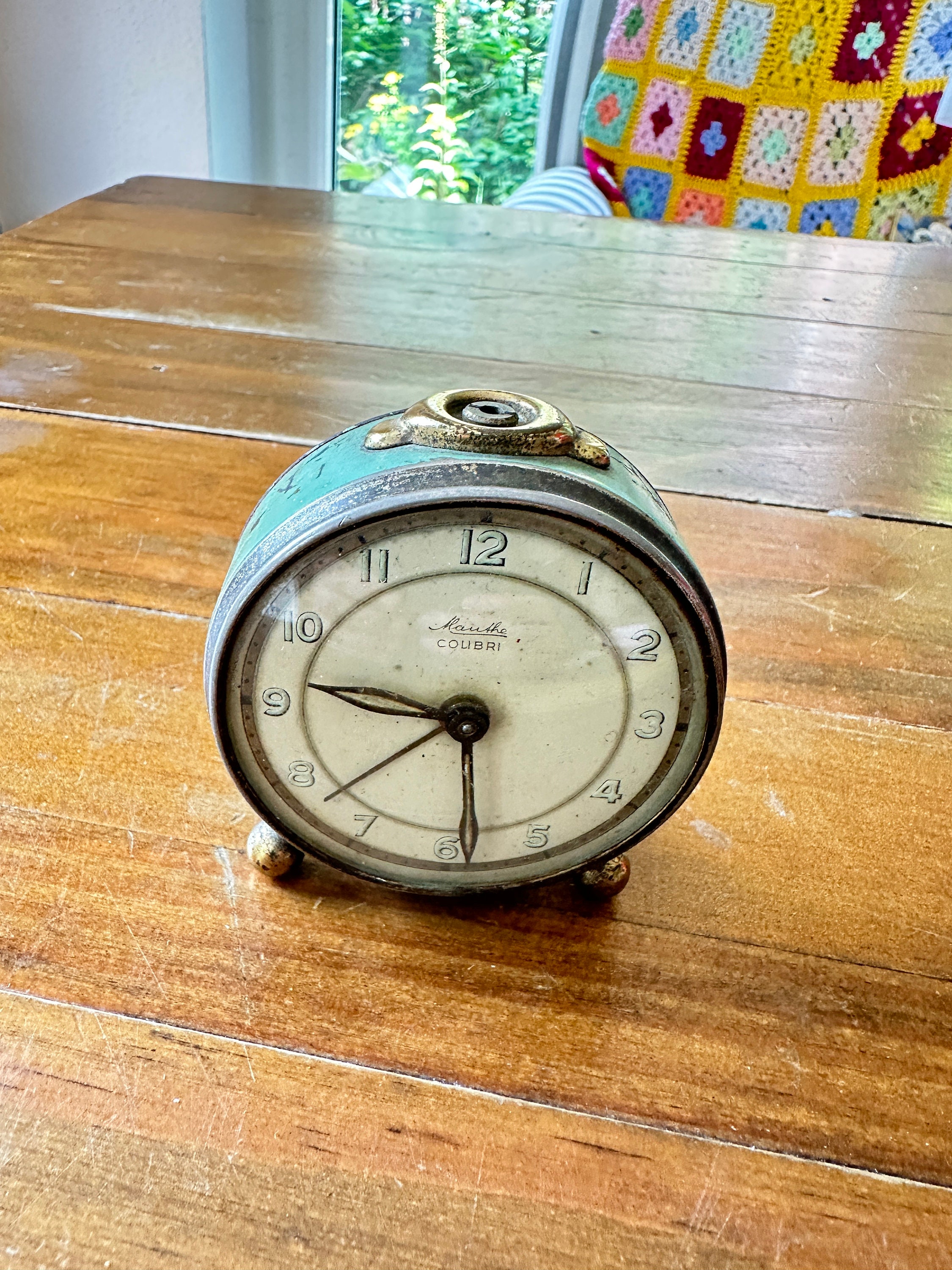 Alarm Clock Mauthe Beautiful Function Not Tested Patina