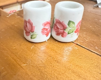 Set Funny Design candle holders for tree candles Floral rose design cute