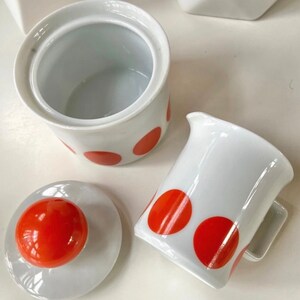 Milk and sugar set from the 70s and 60s, great DECOR shield image 2