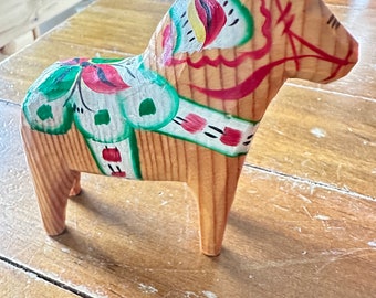 Original Dala Horse Dalahest Dalarna Horse Wood Sweden