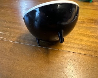 Egg Cup Space Age plastique Spoutnik trépied rar 60s noir