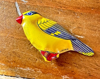 Vogel Bird Anstecker BADGE Vintage Japan