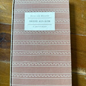 Den lilla boken nr 6 BERTELSMANN Brev från Rom - Heiseler