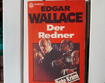 Edgar Wallace the red thrillers Goldmannverlag 80s The speaker TB