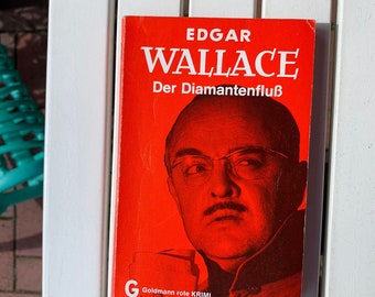 Edgar Wallace die roten Krimis Goldmannverlag 60er Jahre Der Diamantenfluss  TB