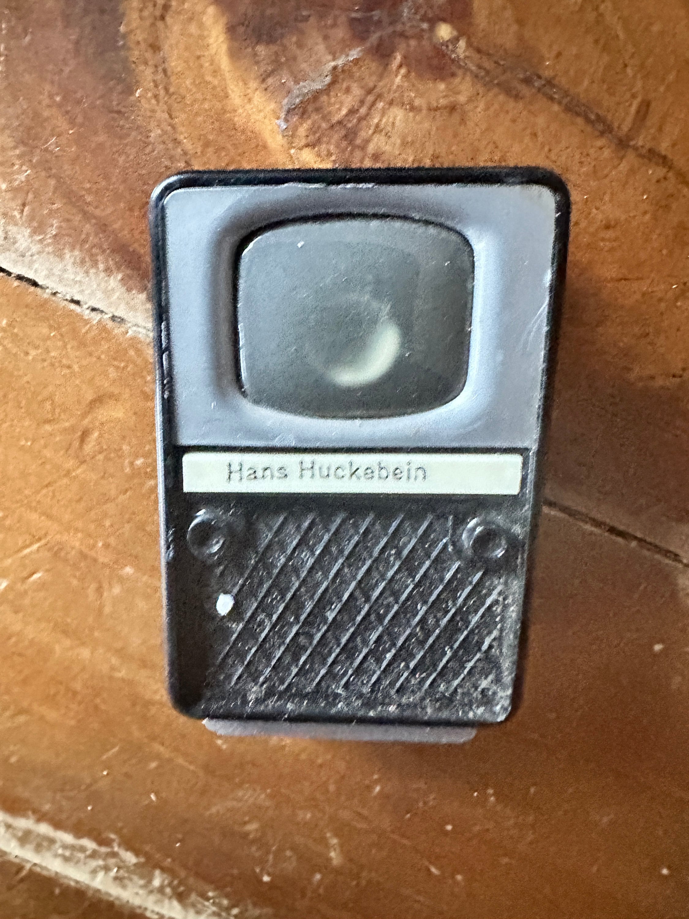 Plastiscope, Gucki, picture viewer click television fairy tale Hans Huckebein