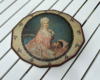 wunderschöne Vintage Dose Blech,Rokoko  Brocante, Vintage, Shabby Chic - Tin can