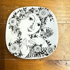 Rosenthal Studio-Line Björn Wiinblad • 100th Anniversary Edition • Small Plate & Saucer • Midcentury Art Plate • Germany 1979–1980