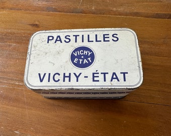 Vintage tin can Pastilles Vichy etat