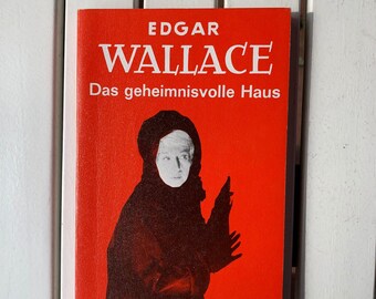 Edgar Wallace die roten Krimis Goldmannverlag 60er Jahre Das geheimnisvolle Haus TB