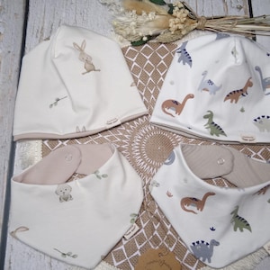 Wendebeanie Tuch Loop Set Baby, Kinder, Wunschgröße
