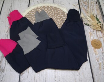 Softshellhose gefüttert blau Gr. 50-152 Wunschfarbe
