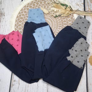 Softshellhose Fleece  blau Gr. 86/92   Wunschfarben