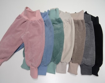 Corduroy jersey pants or shorts (short pants) size 50-164 various colors