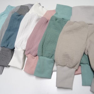Muslin pants or shorts (shorts) plain various colors size 50-164