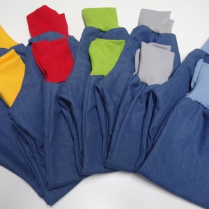 Jeans Pumphose Mitwachshose diverse Farben Gr. 50-164