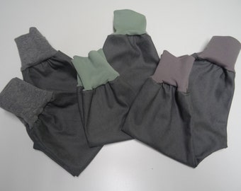 Jeans Pumphose Mitwachshose diverse Farben Gr. 50-164 grau