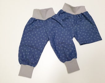 light batiste muslin bloomers or shorts (short pants) various colors size 50-164 blue anchor