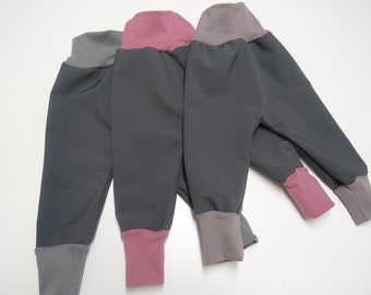 Softshell trousers winter trousers gray size. 50-152 various colors